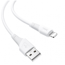 Кабель USB - Lightning белый 1м 2.4 А Hoco Airy silicone X58 